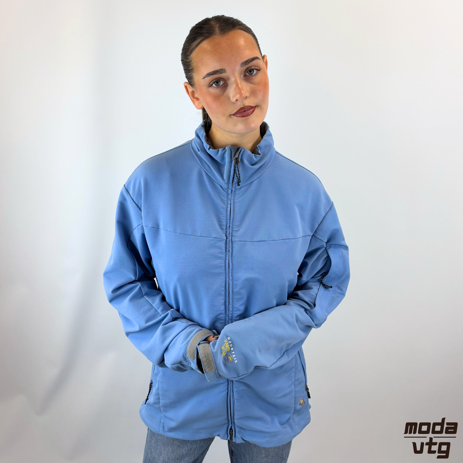 Vintage Y2K Mountain Hardwear Jacket Blue Women’s Large Walking Hiking Winter