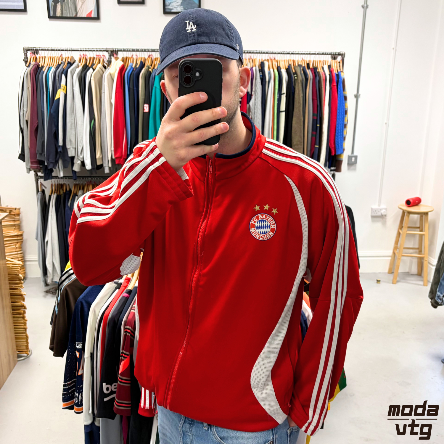 Vintage 2006 Bayern Munich Adidas Track Jacket Red XL Retro Unisex
