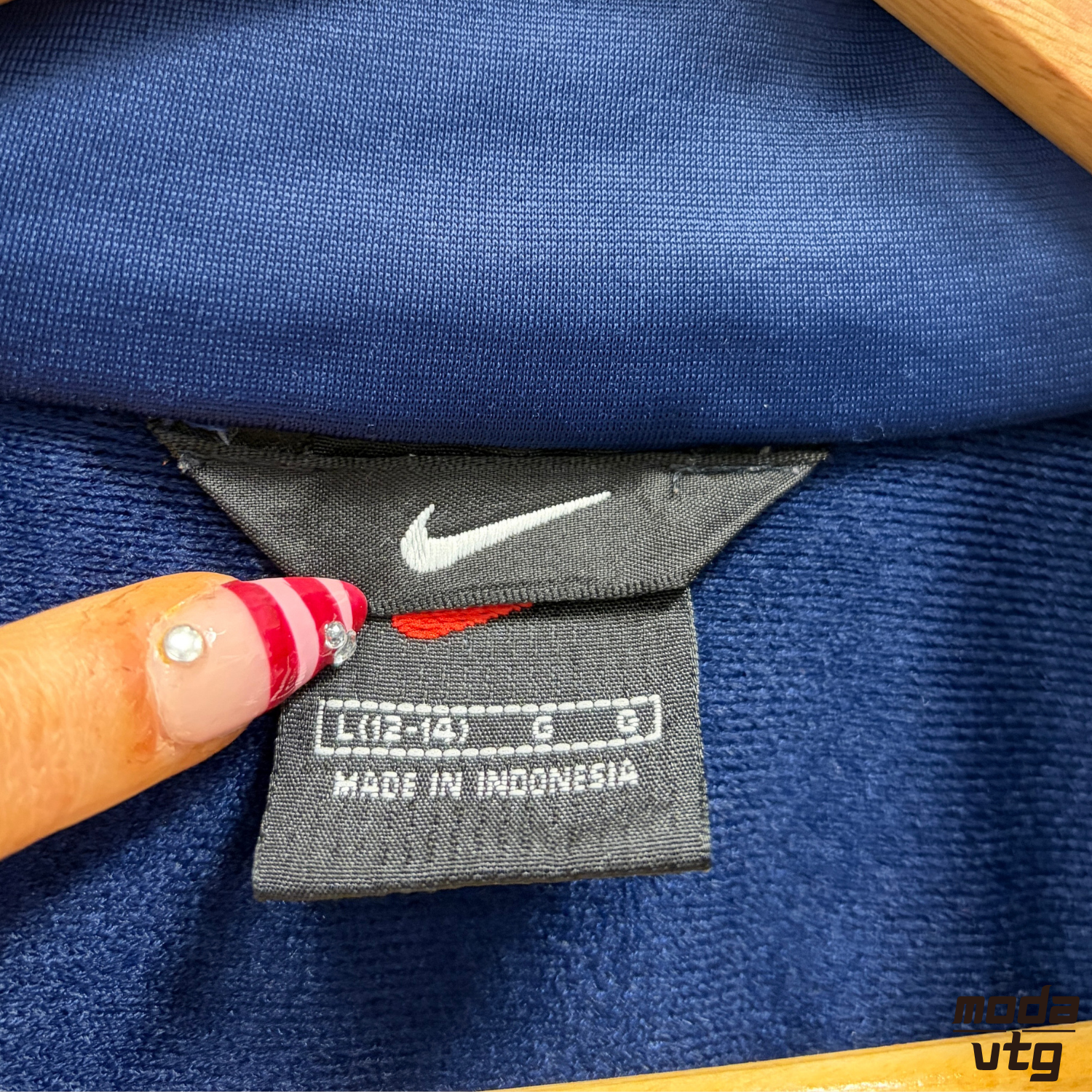 Vintage 90s Nike Track Jacket Navy Small Unisex Retro