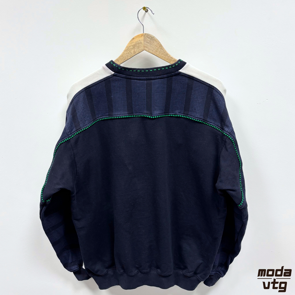 Vintage 90s Puma Sweatshirt Navy Medium Retro Crewneck
