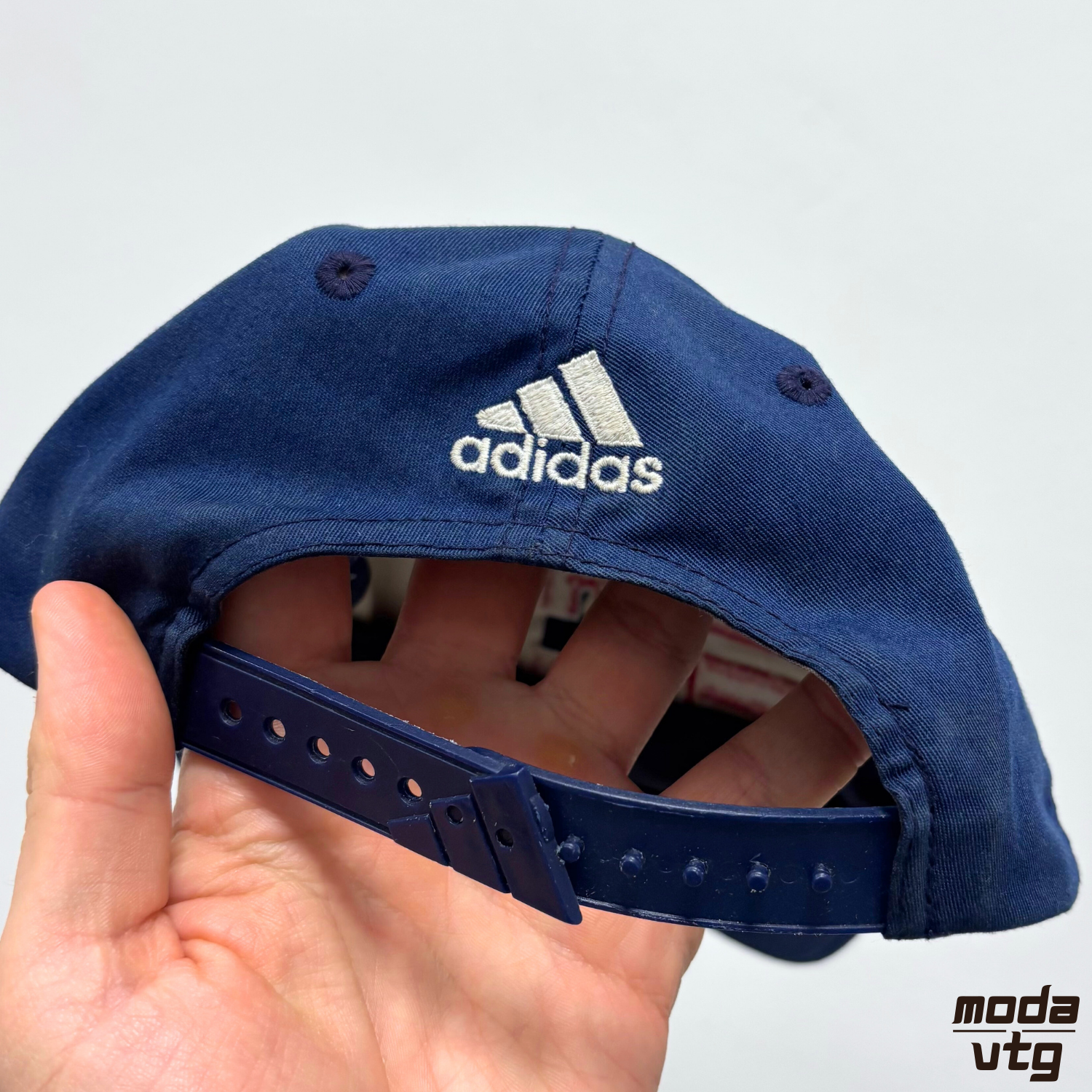 Vintage 90s Bayern Munich Adidas Navy Cap Embroidered Retro