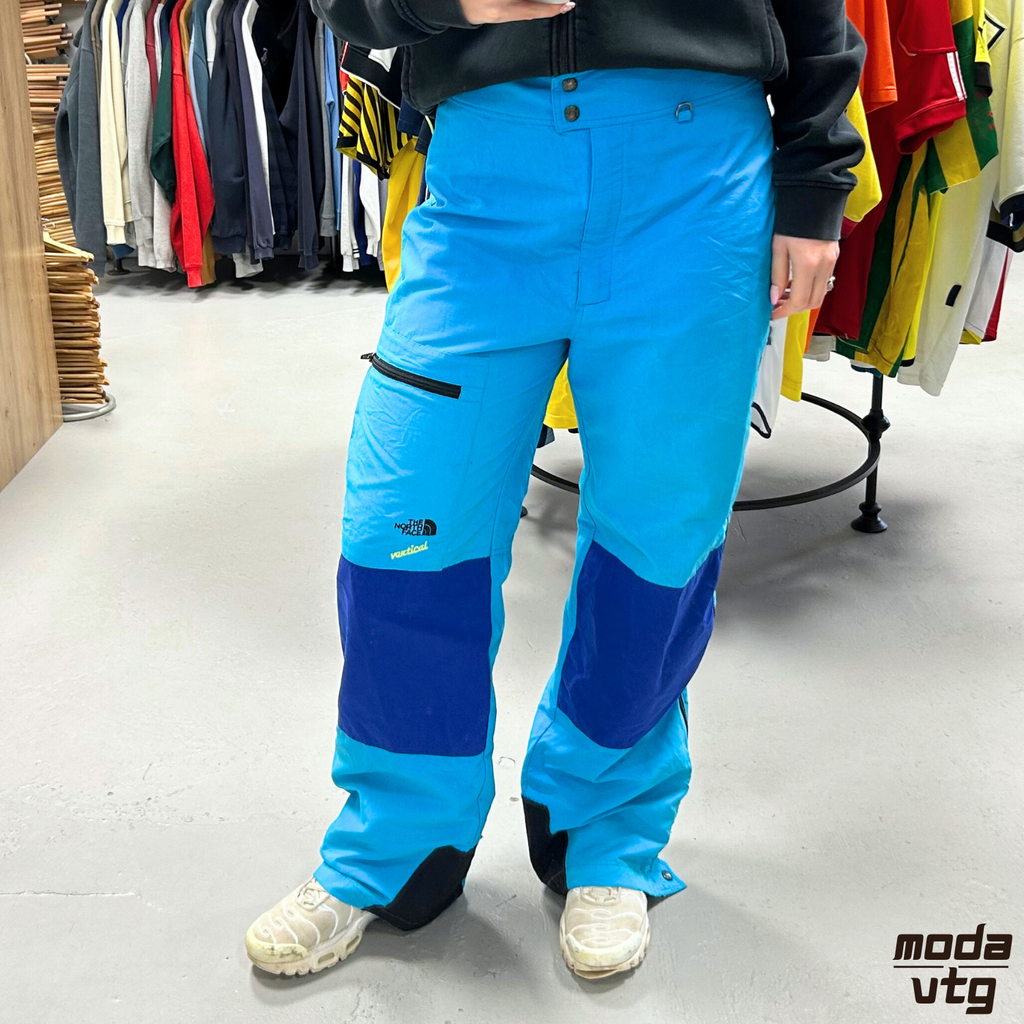 Vintage 90s The North Face Ski Trousers Blue Medium Goretex Vertical Skiing