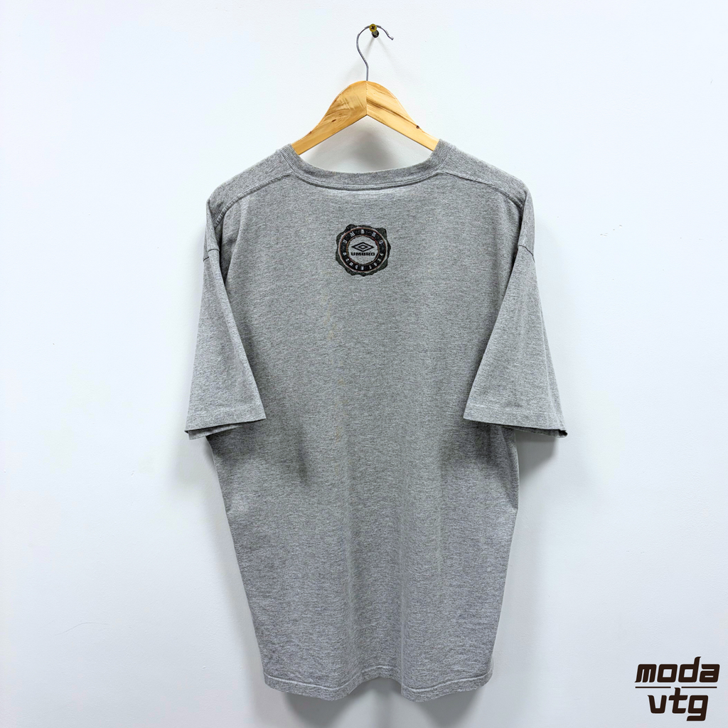 Vintage 90s Umbro T-Shirt Grey XL Retro Unisex Football