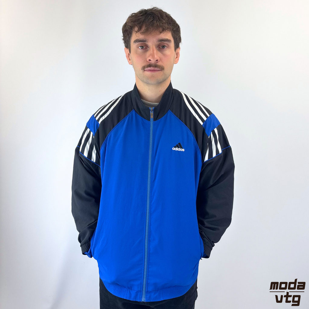 Vintage Y2K Adidas Track Jacket Blue XL