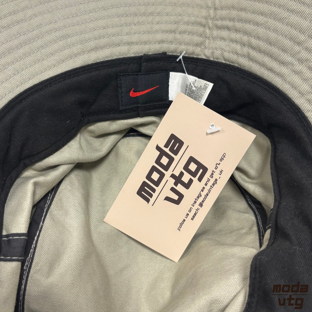 Vintage 90s Nike Bucket Hat Green Retro Festival Oasis