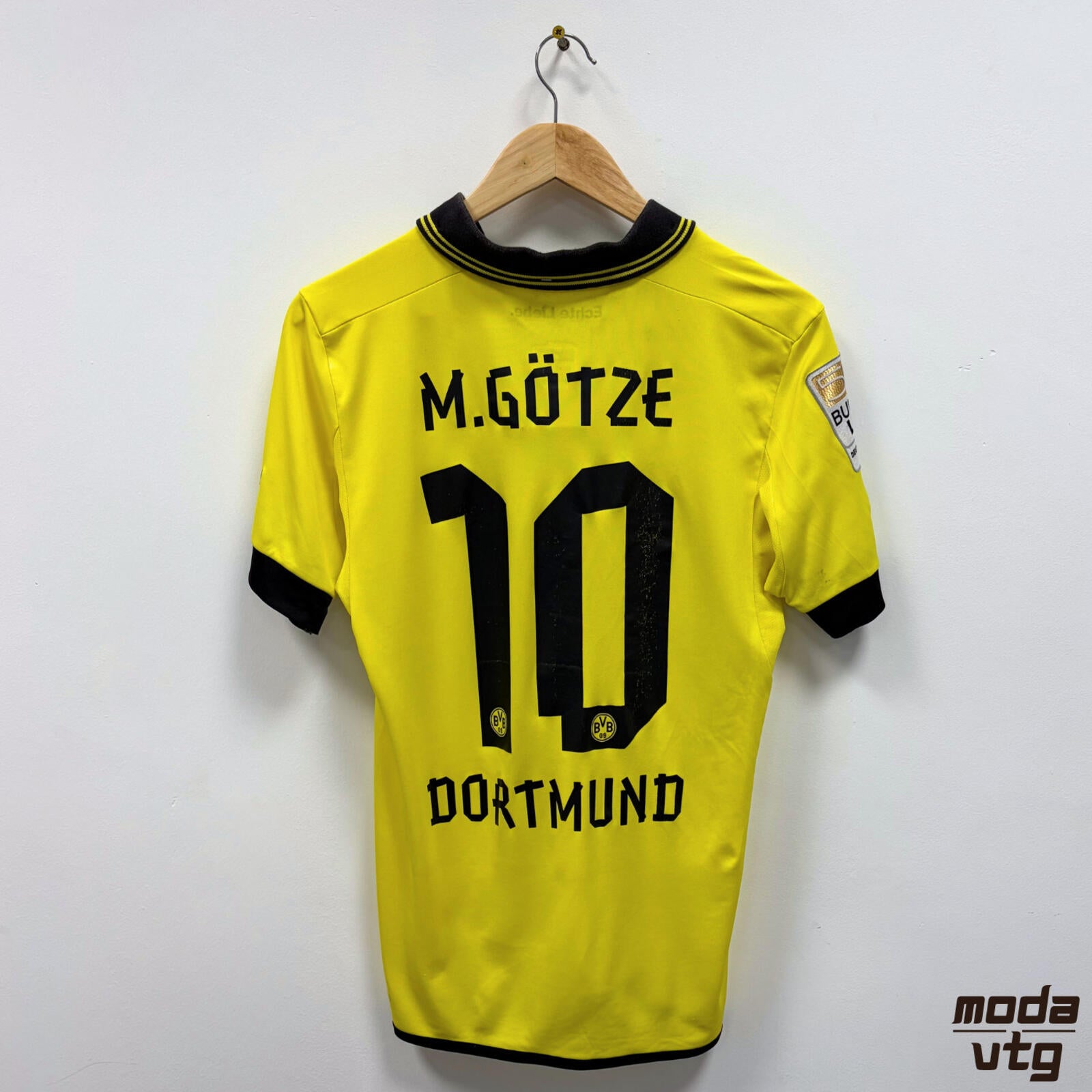 Vintage 2012/13 Borussia Dortmund Jersey Yellow Medium Gotze Puma Home Unisex