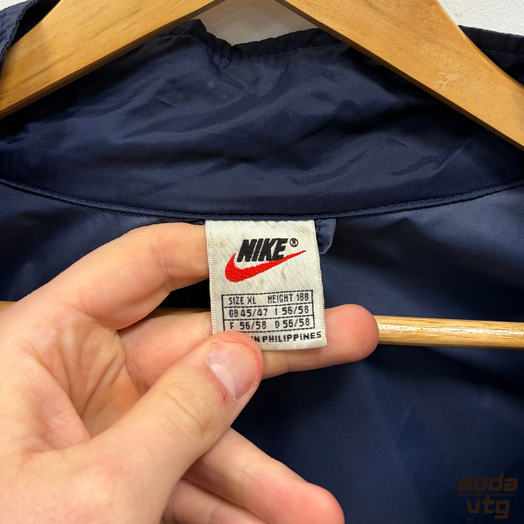 Vintage 90s Nike Raincoat Navy XL Windbreaker Winter Unisex