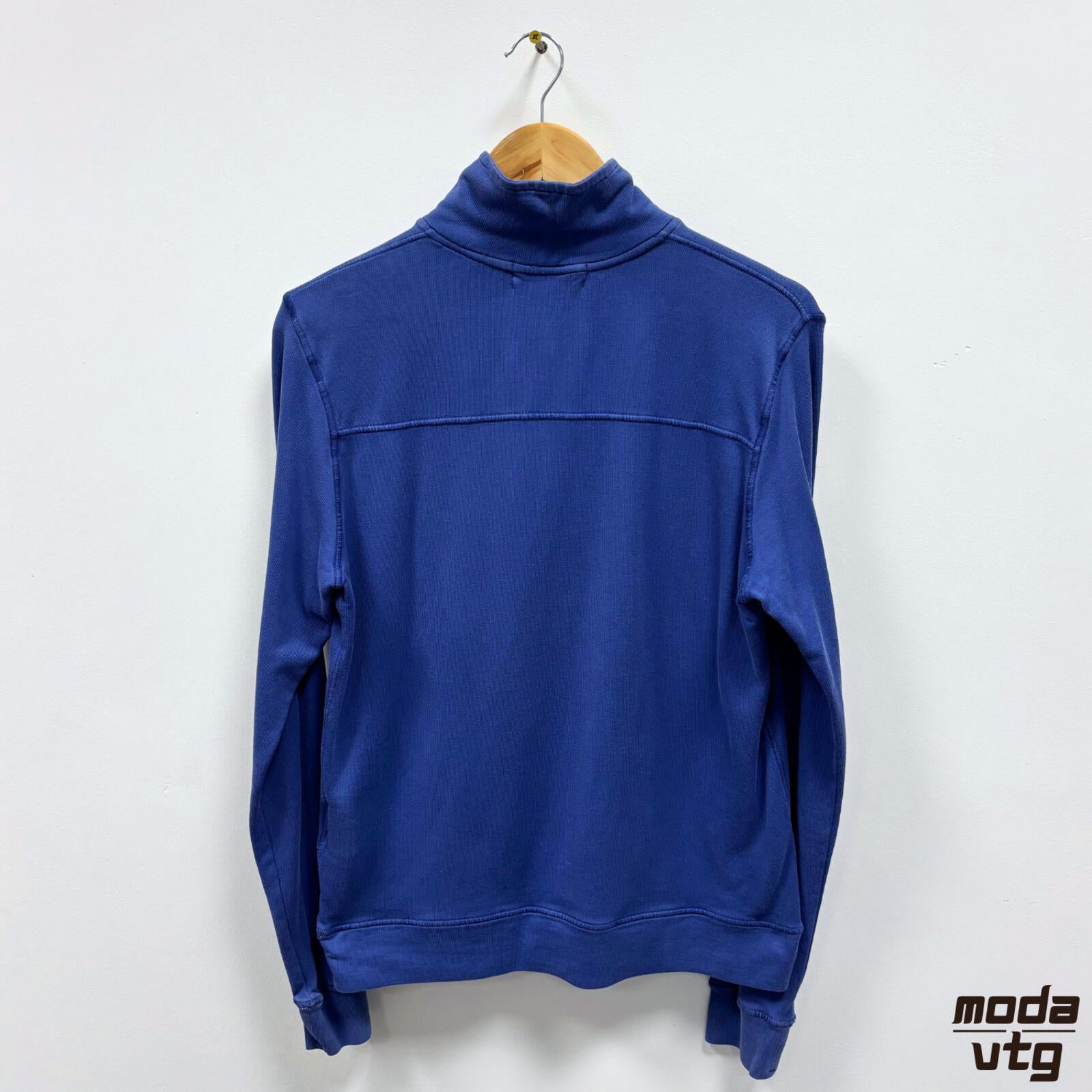 Vintage Y2K Stone Island Sweatshirt Blue Medium Unisex Retro