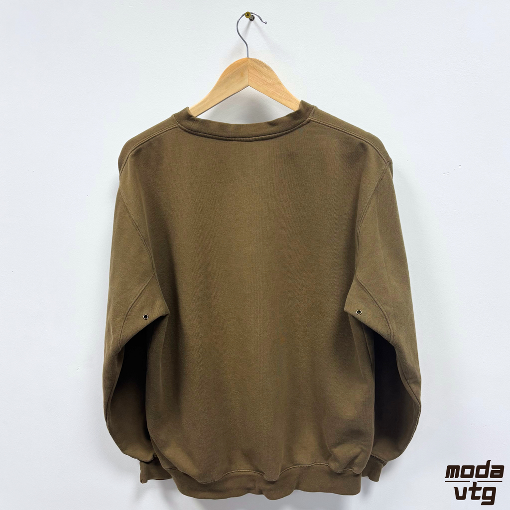 Vintage 90s Timberland Sweatshirt Green Medium Crewneck Retro