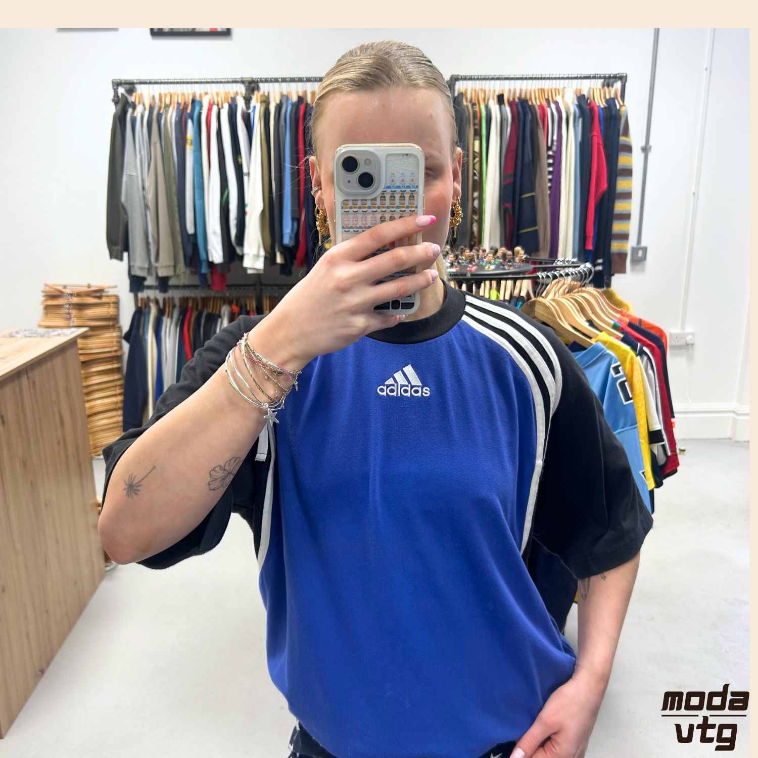 Vintage 90s Adidas T-Shirt Blue Medium Retro Unisex Summer