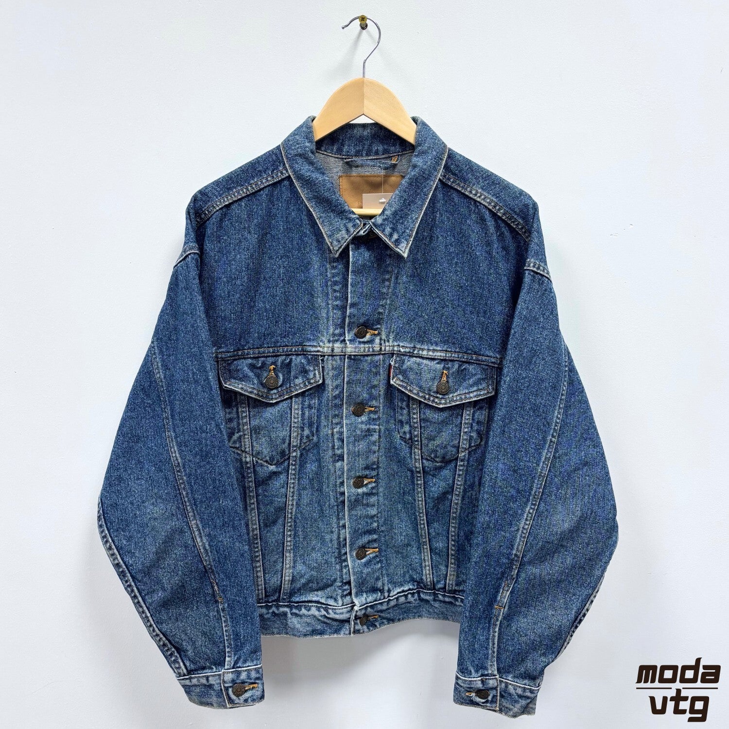 Levis Denim Jacket Blue Large Trucker Vintage Retro Workwear Streetwear Unisex