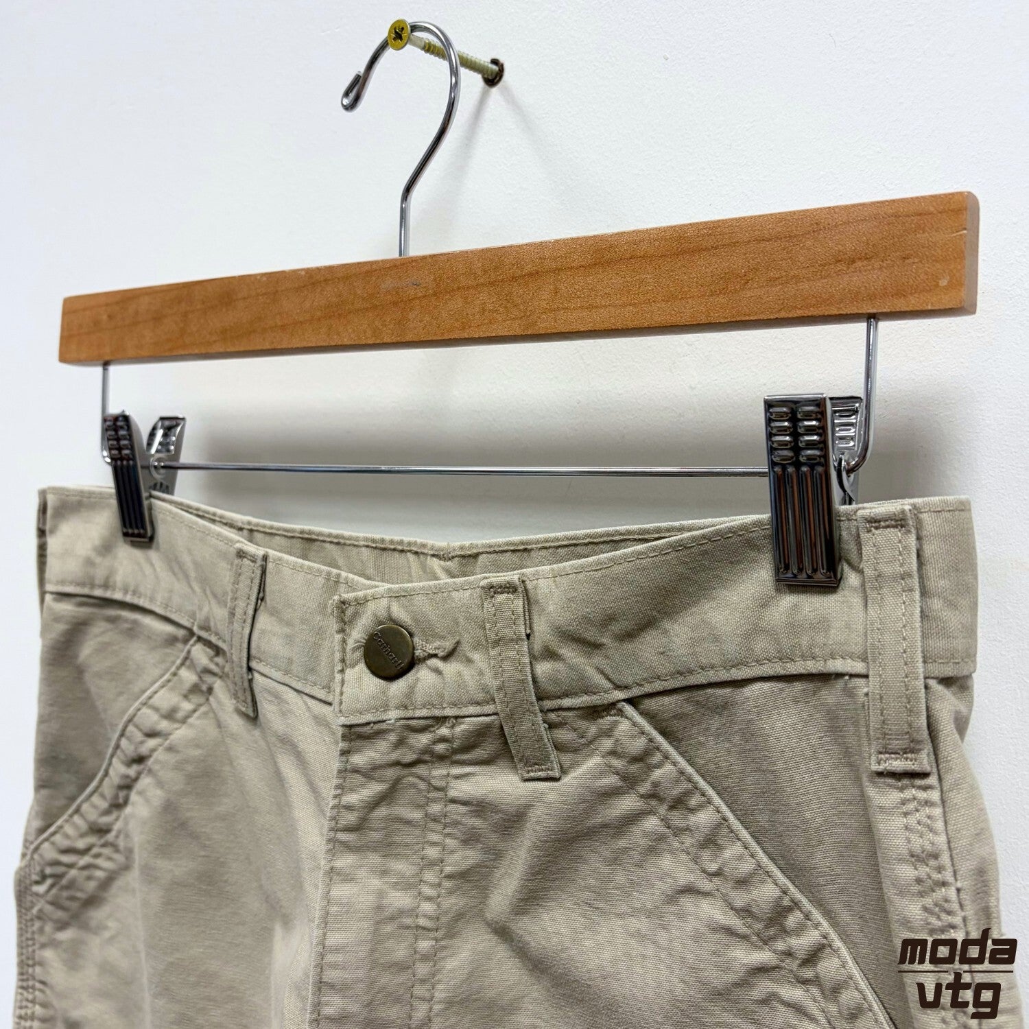 Carhartt Shorts Stone Grey Womens 14 Vintage Y2K Workwear Cargo Gorpcore Utility