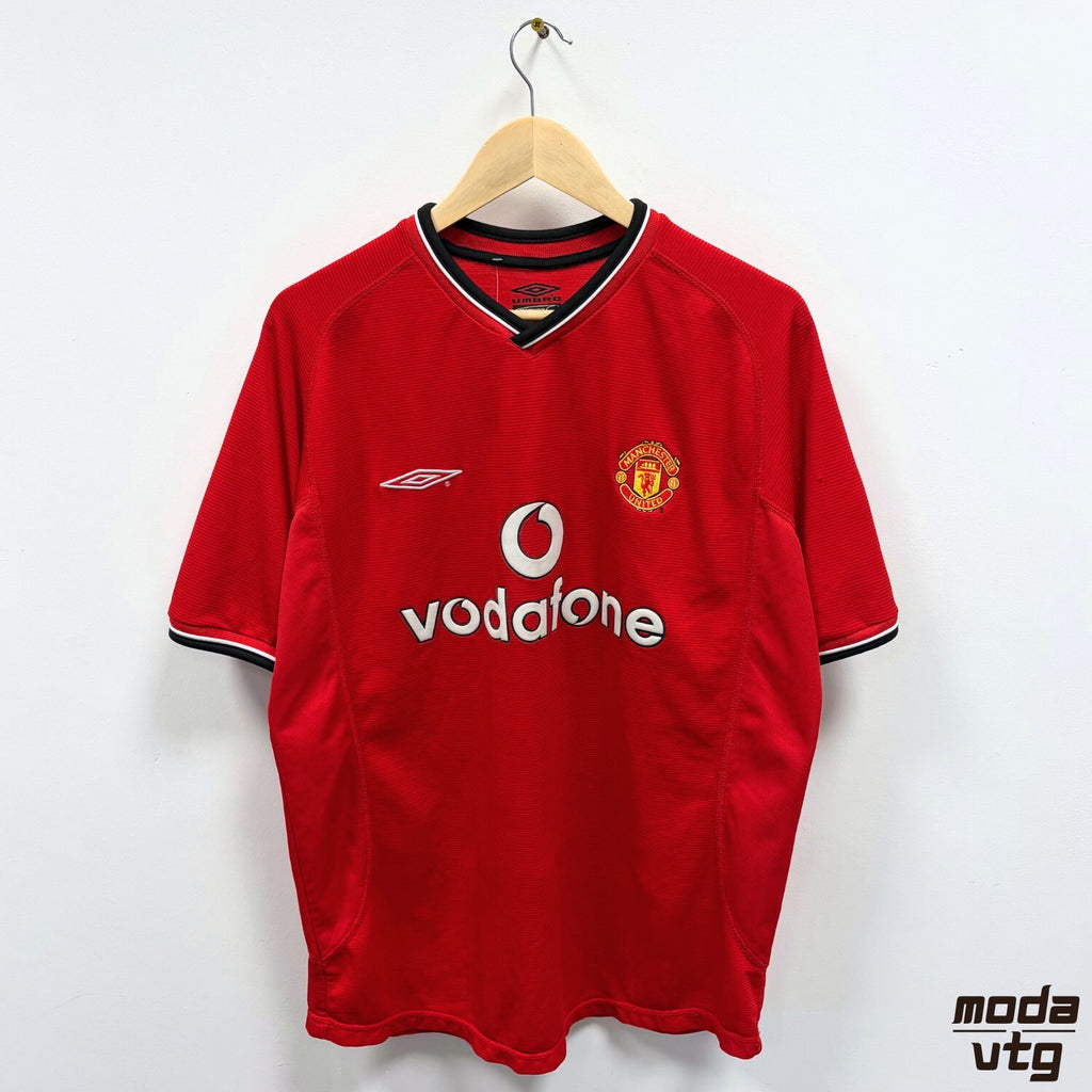 Manchester United Umbro Home Shirt Red Large Vintage 2000 Retro Football