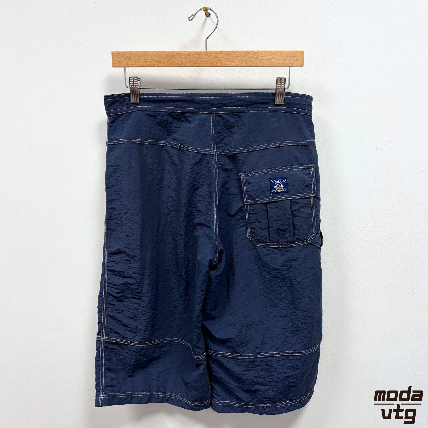 Vintage Y2K Rip Curl Shorts Navy Medium Retro Suftwear Baggy