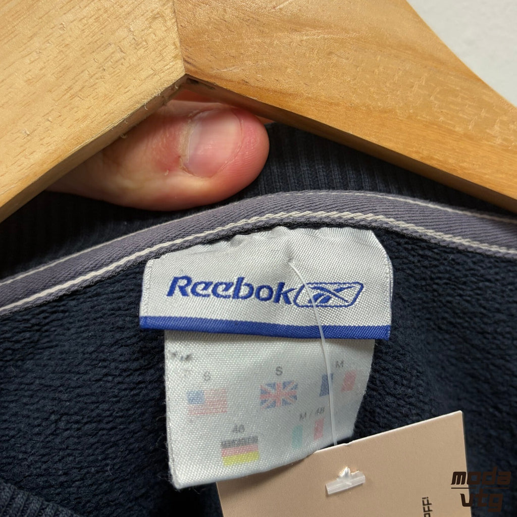 Vintage Y2K Reebok Sweatshirt Navy Small Retro Unisex