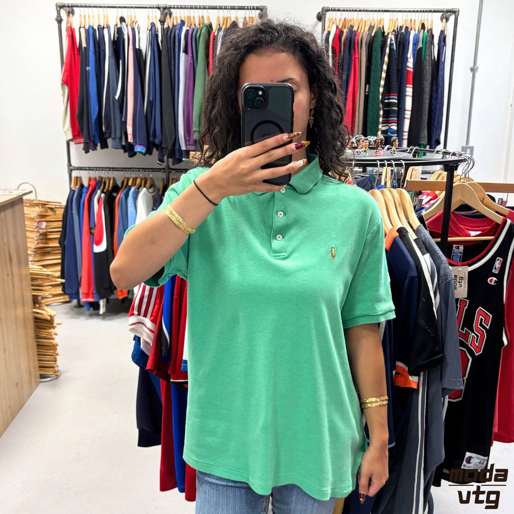 Vintage Y2K Ralph Lauren Polo Green Medium Retro Summer Unisex