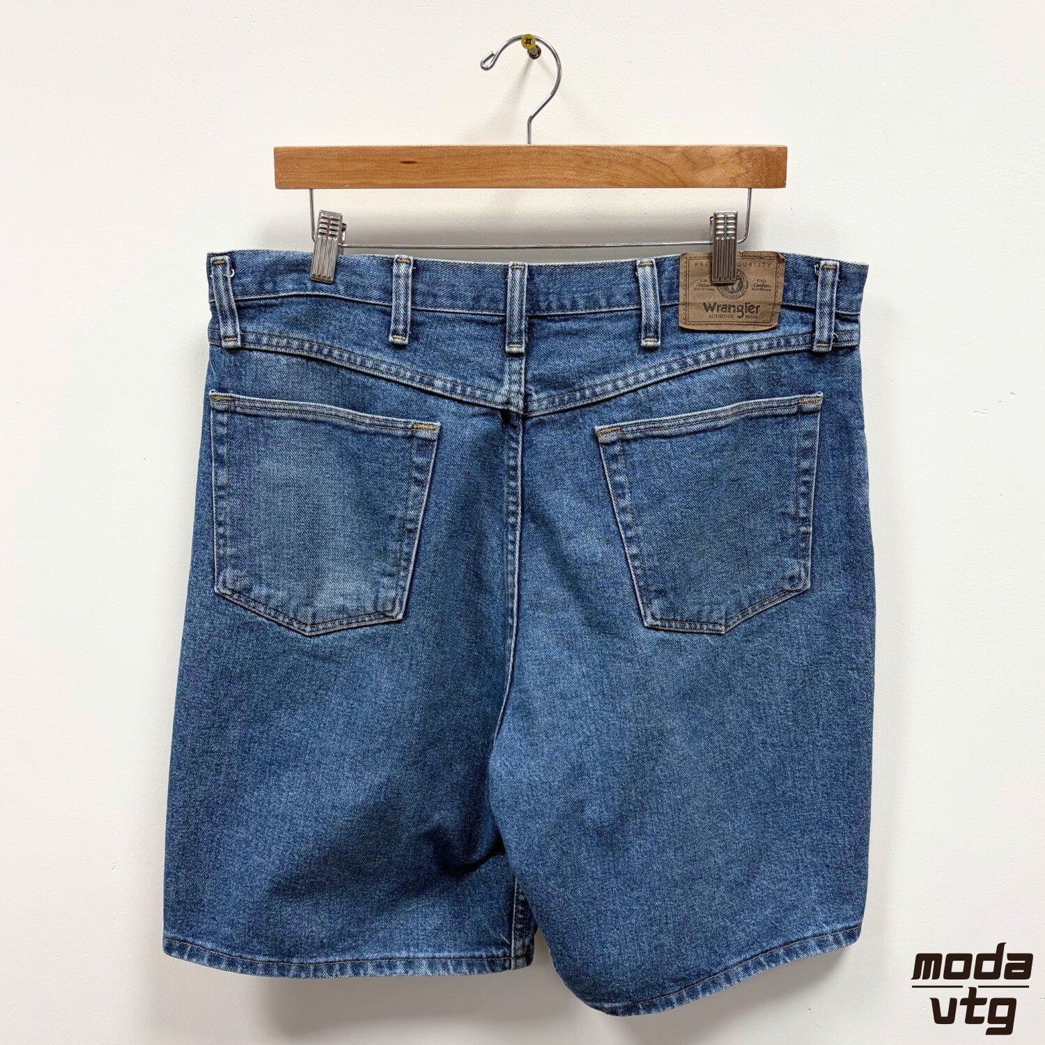 Wrangler Jorts Blue Mens 36 Vintage Denim Shorts Workwear Baggy Y2K Retro