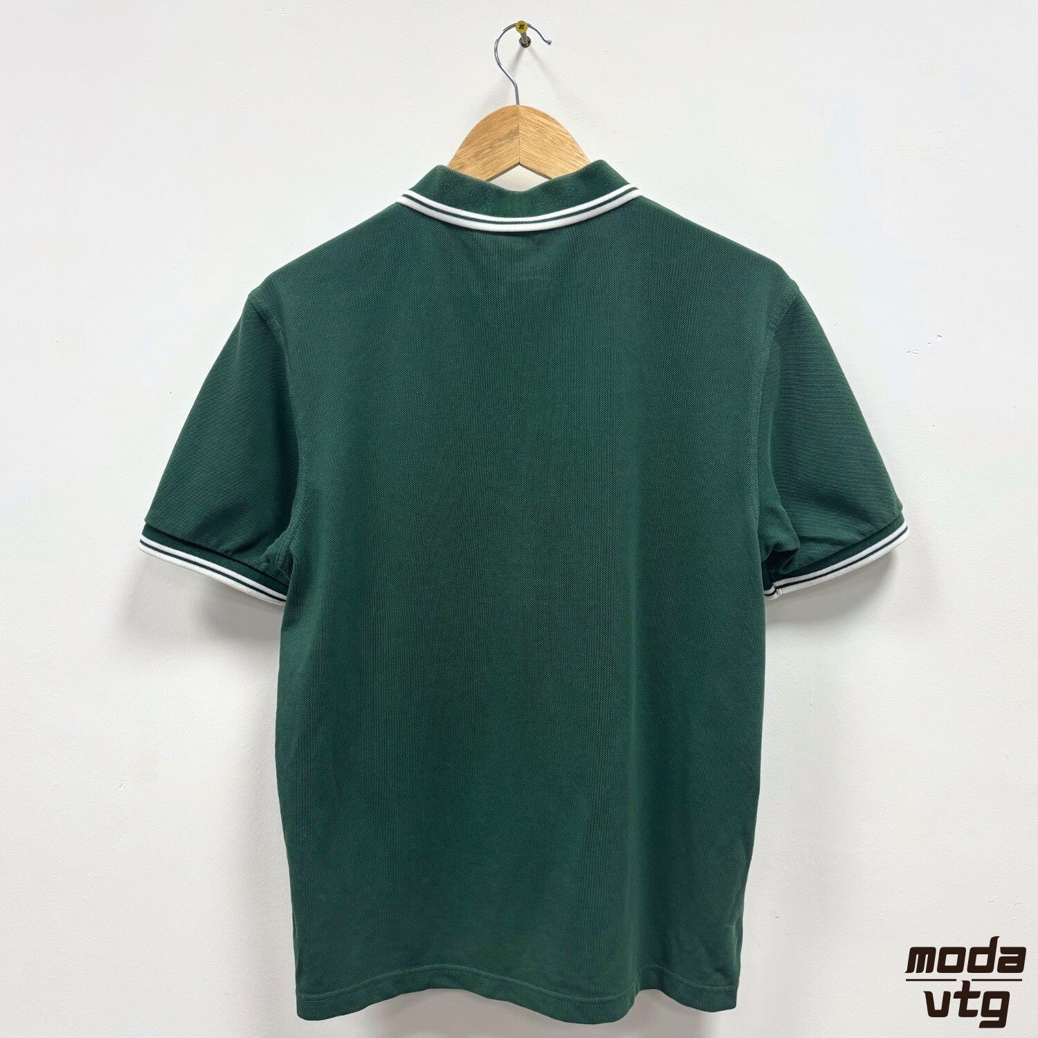 Fred Perry Polo Green Medium Vintage Y2K Mod Terrace Casuals Twin Tipped Retro