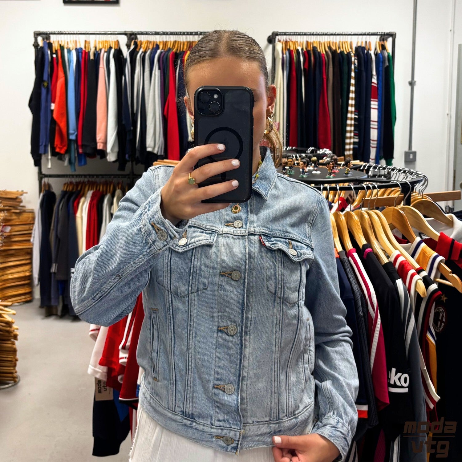 Vintage Y2K Levi’s Denim Jacket Blue Women’s Small Retro