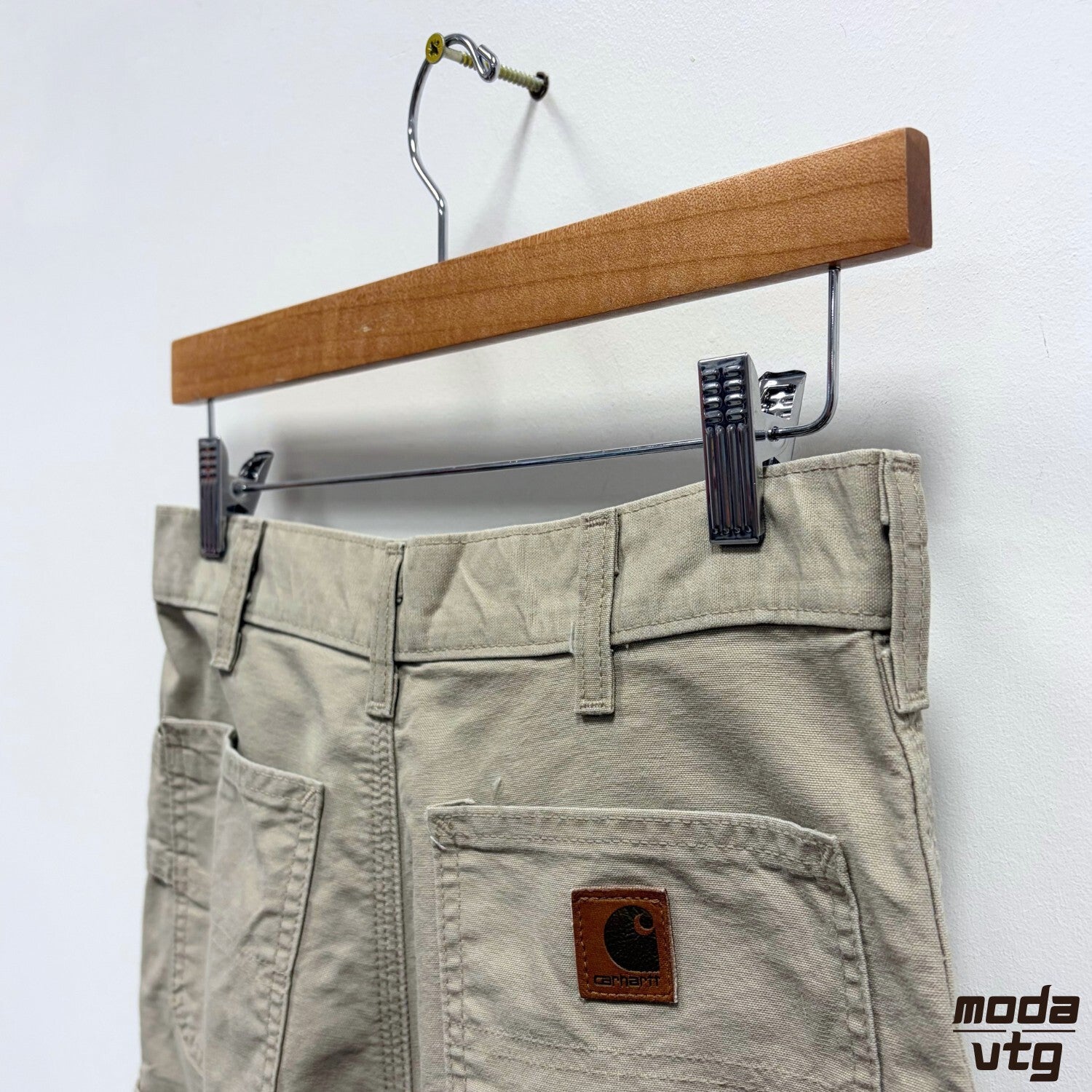Carhartt Shorts Stone Grey Womens 14 Vintage Y2K Workwear Cargo Gorpcore Utility