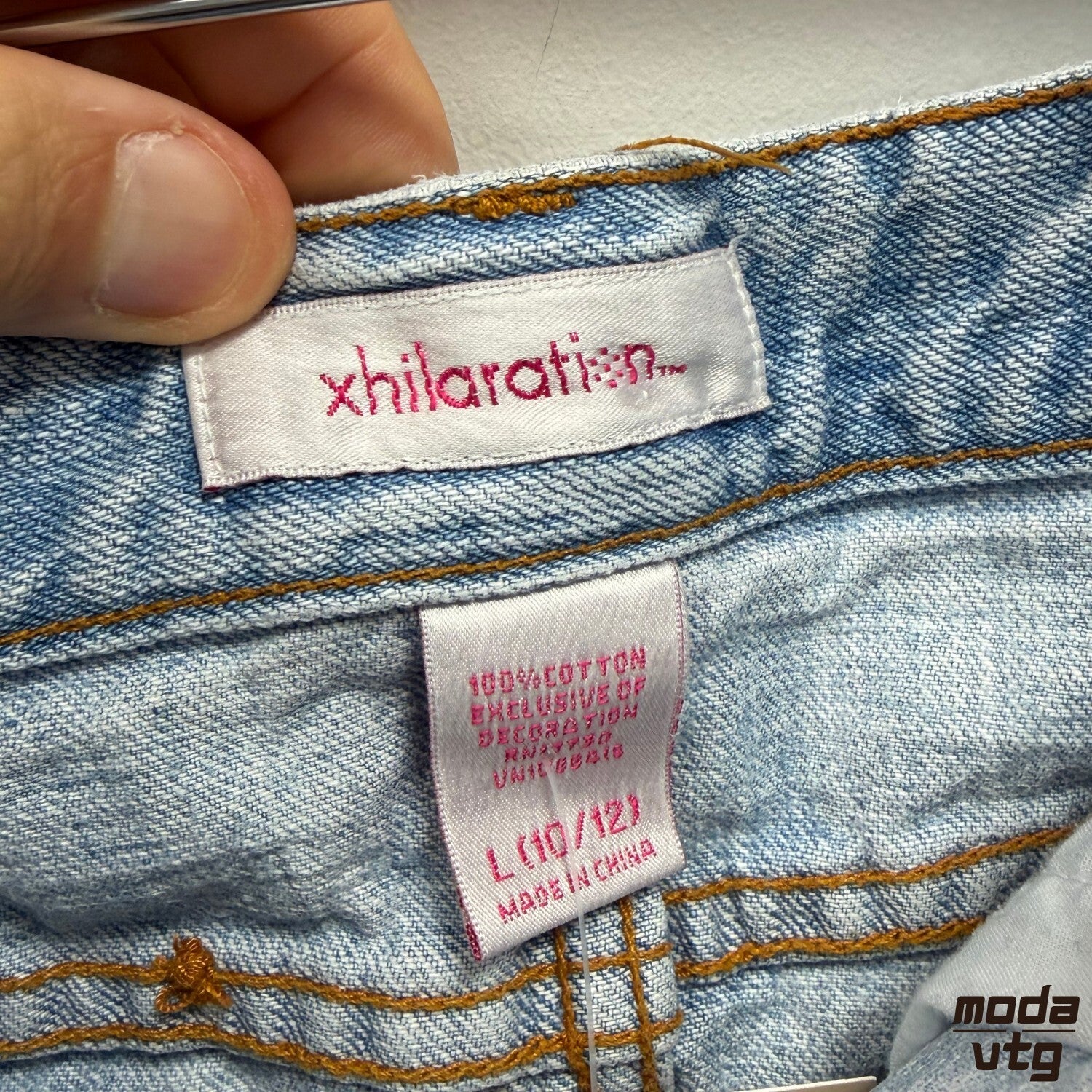 Vintage Y2K Mini Denim Skirt Blue Women’s Small Xhilaration Retro