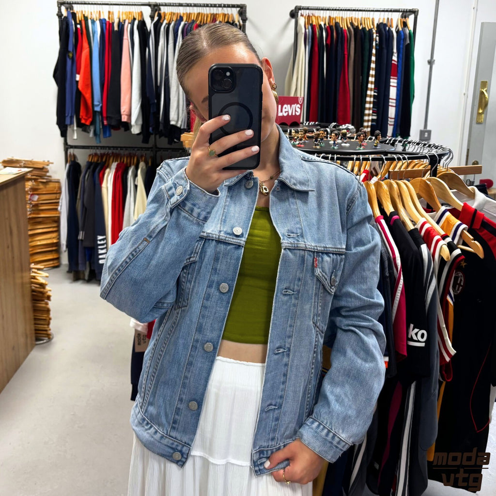 Vintage Y2K Levi’s Denim Jacket Blue Small Unisex Retro