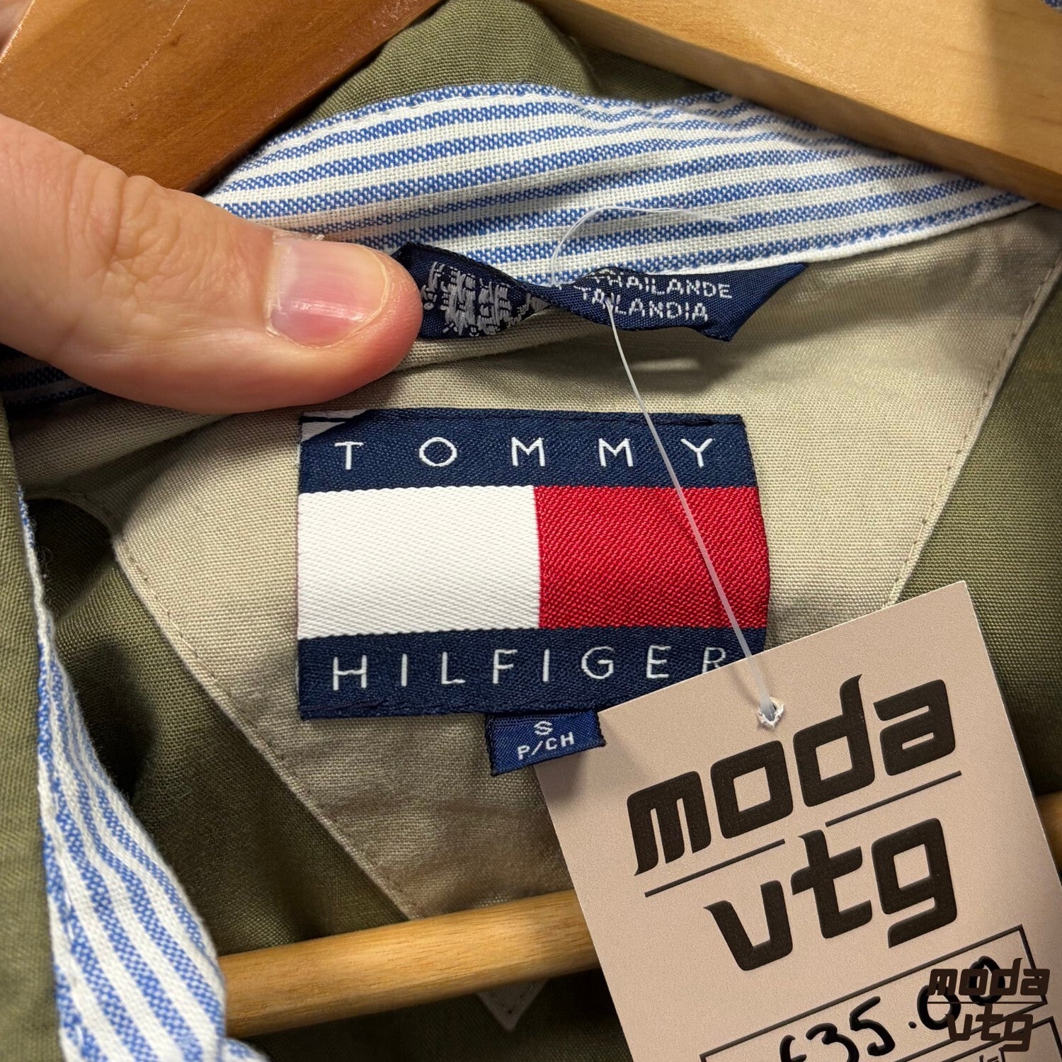 Vintage Y2K Tommy Hilfiger Harrington Jacket Green Medium Retro Unisex