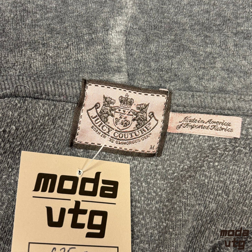 Vintage Y2K Juicy Couture Hoodie Grey Women’s Small Retro