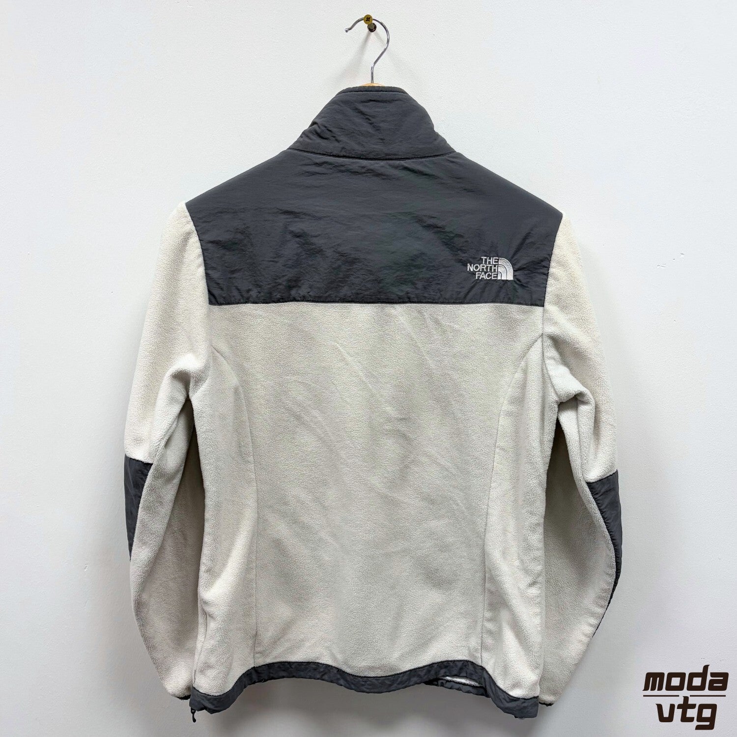 Vintage Y2K The North Face Denali Fleece Grey White Women’s Small Retro Outdoors