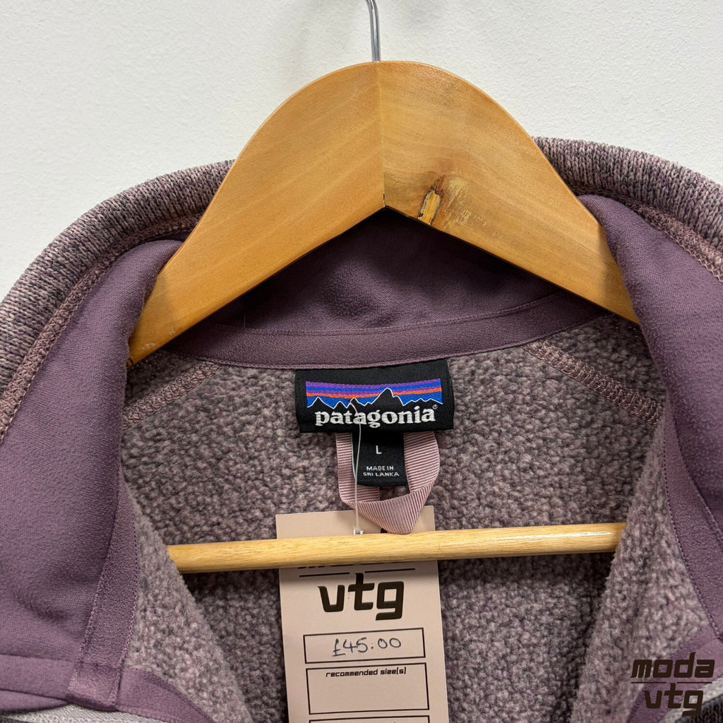 Vintage Y2K Patagonia Fleece Purple Large Retro Walking