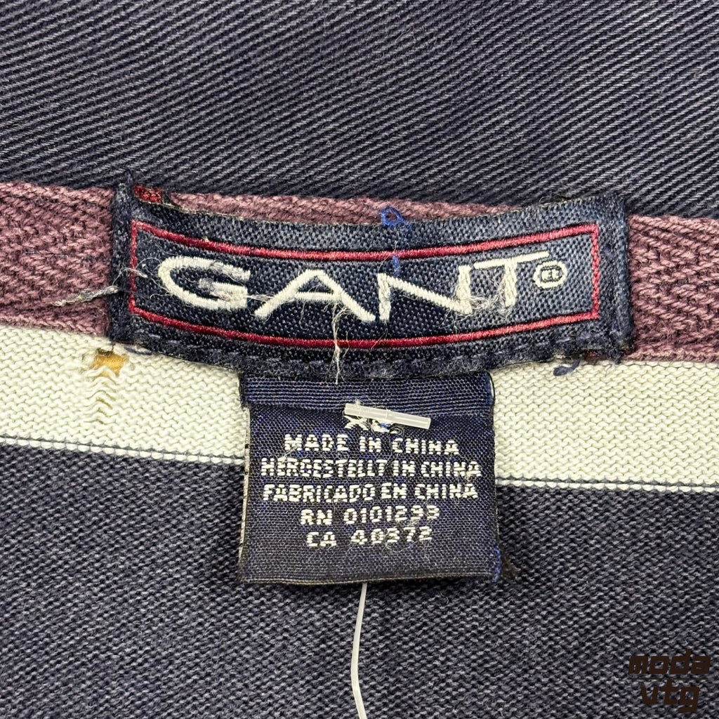 Vintage Y2K GANT Rugby Polo Blue XL Retro Unisex