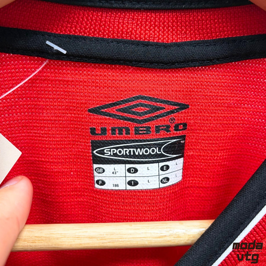 Manchester United Umbro Home Shirt Red Large Vintage 2000 Retro Football