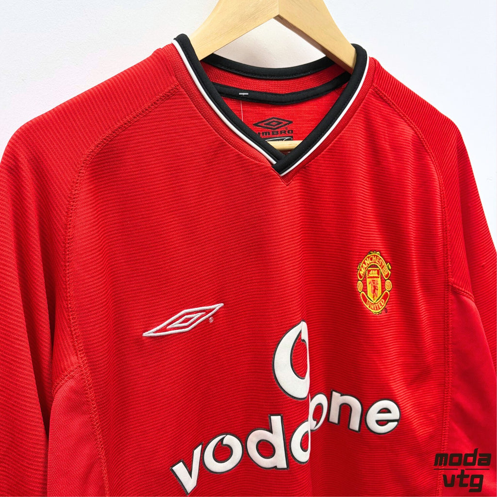 Manchester United Umbro Home Shirt Red Large Vintage 2000 Retro Football
