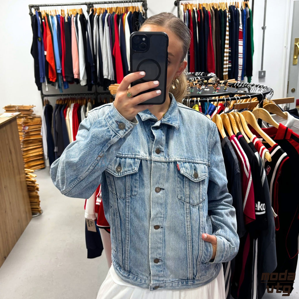Vintage Y2K Levi’s Denim Jacket Blue Small Unisex Retro