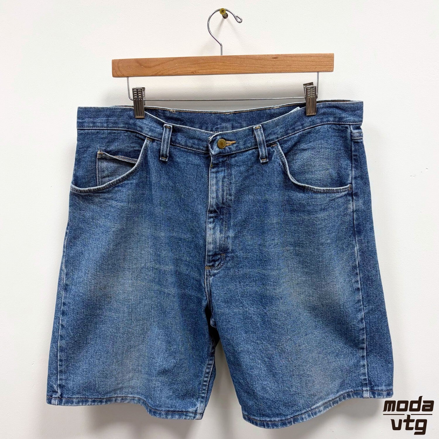 Wrangler Jorts Blue Mens 36 Vintage Denim Shorts Workwear Baggy Y2K Retro