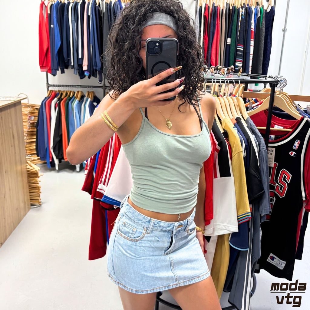 Vintage Y2K Mini Denim Skirt Blue Women’s Small Xhilaration Retro