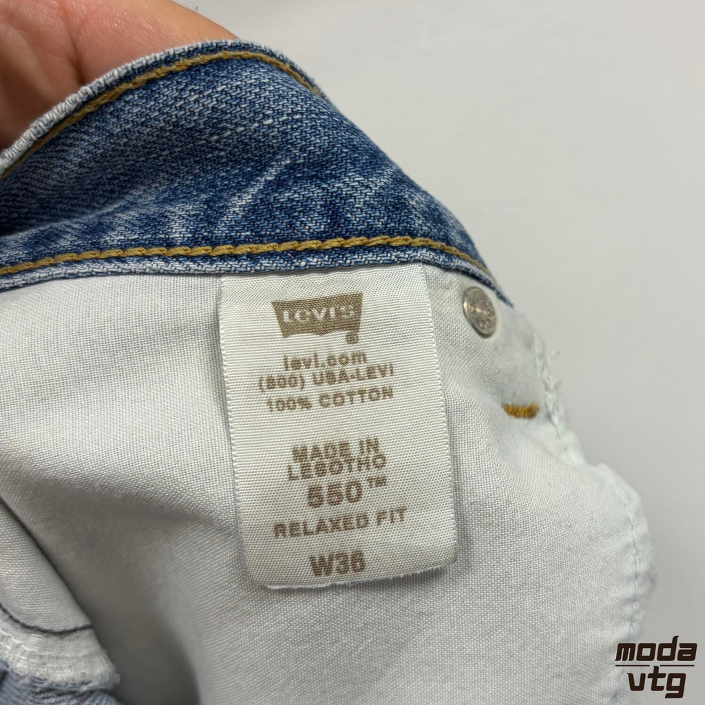 Vintage Y2K Levi’s Jorts Blue 36’ XL Denim Baggy Retro