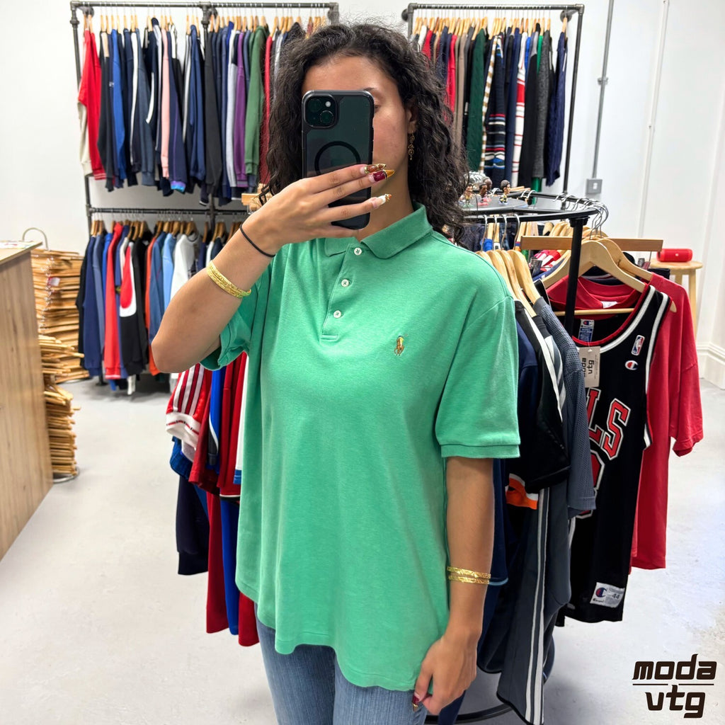 Vintage Y2K Ralph Lauren Polo Green Medium Retro Summer Unisex
