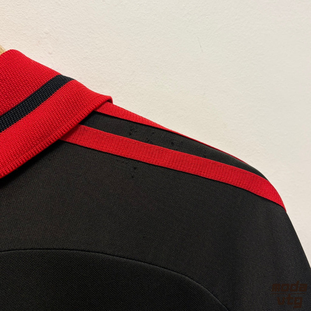 Vintage AC Milan Jersey Black XL Retro Adidas Unisex