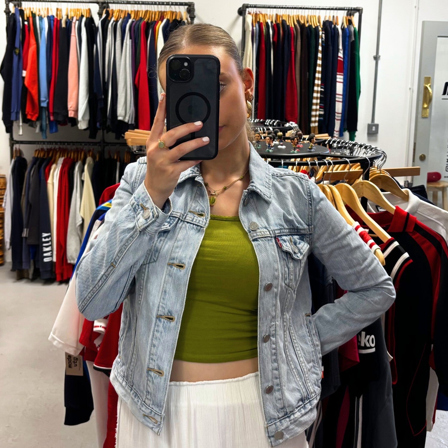 Vintage Y2K Levi’s Denim Jacket Blue Women’s XS Retro