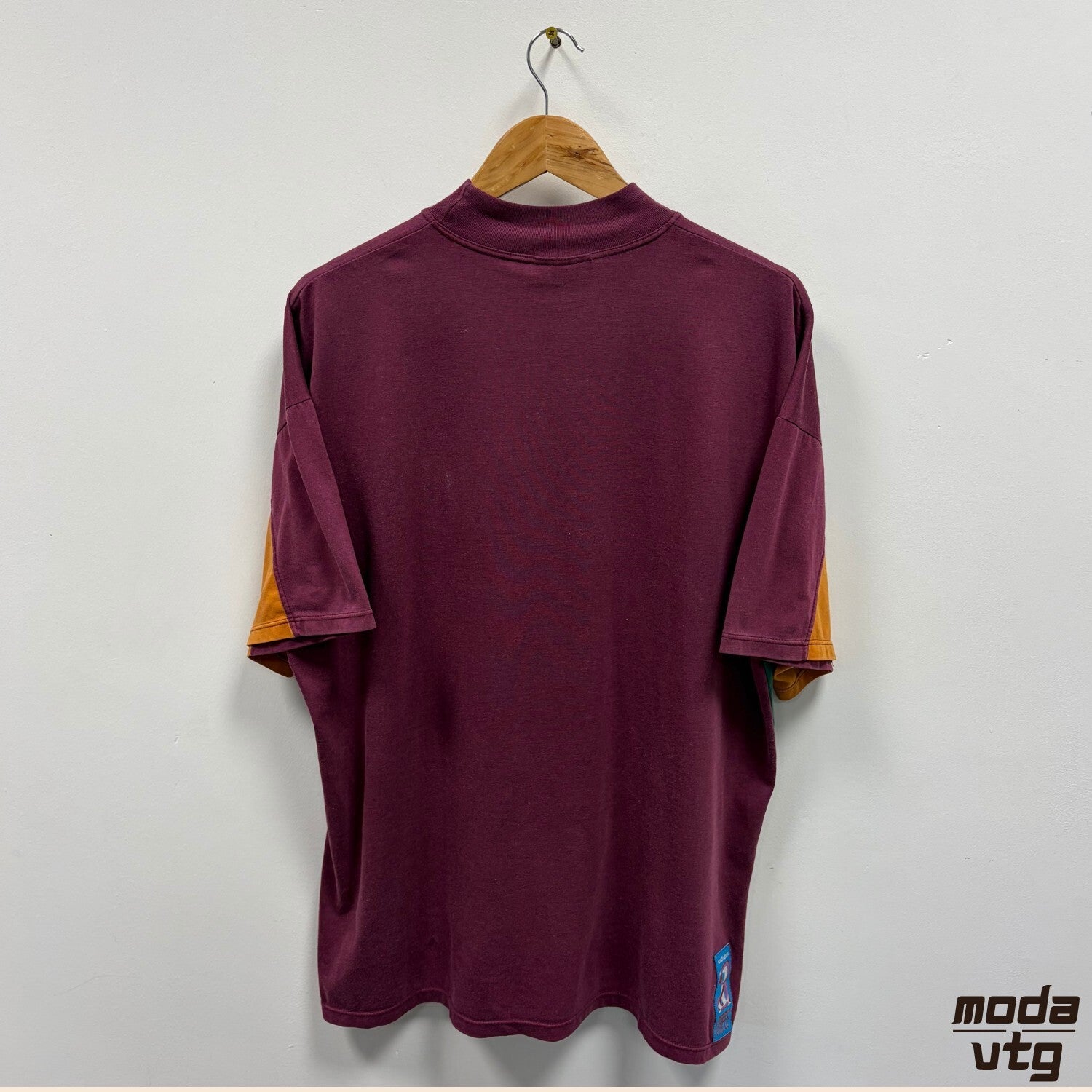 Vintage 90s Adidas T-Shirt Burgundy XL Retro