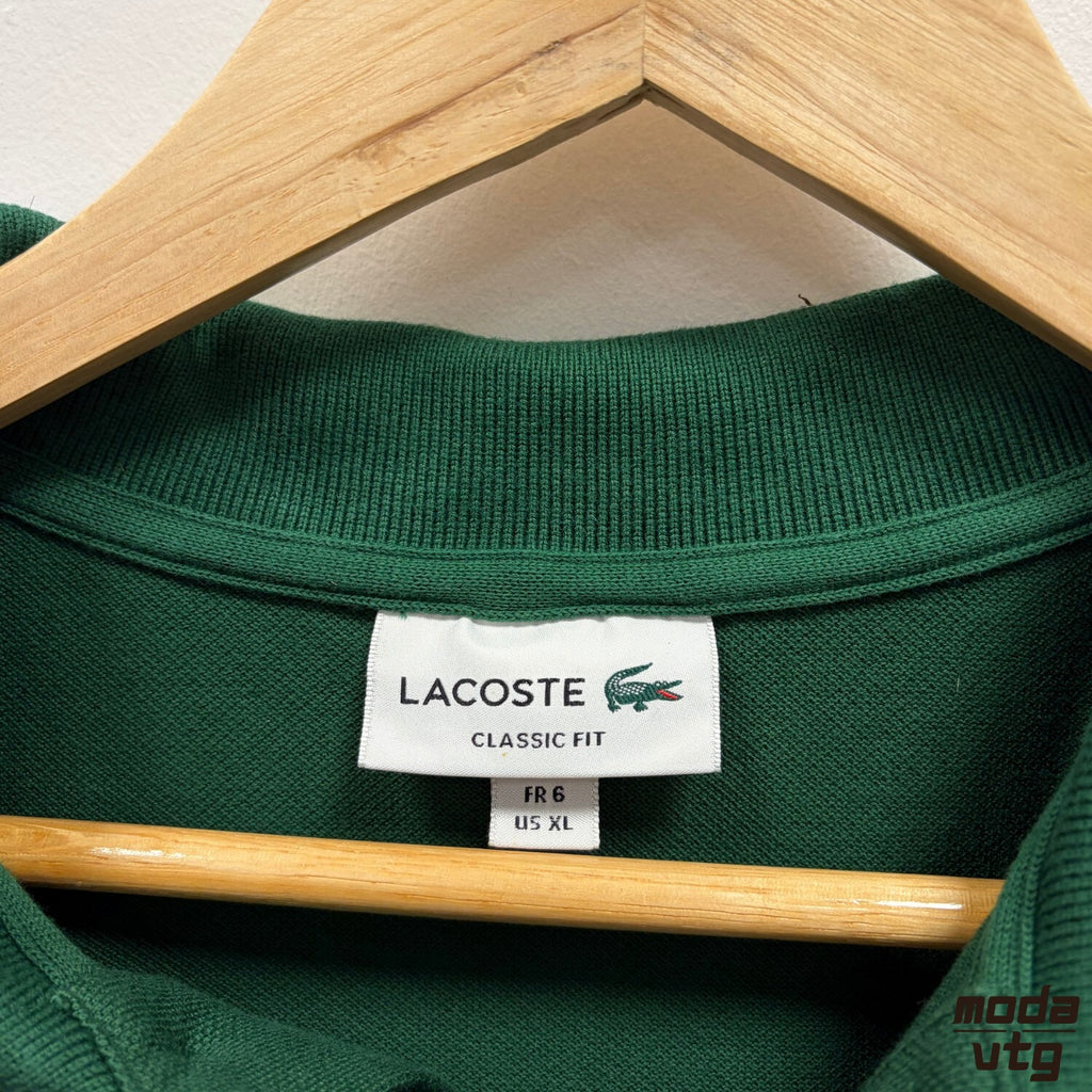 Vintage Y2K Lacoste Polo Green XL Retro Unisex