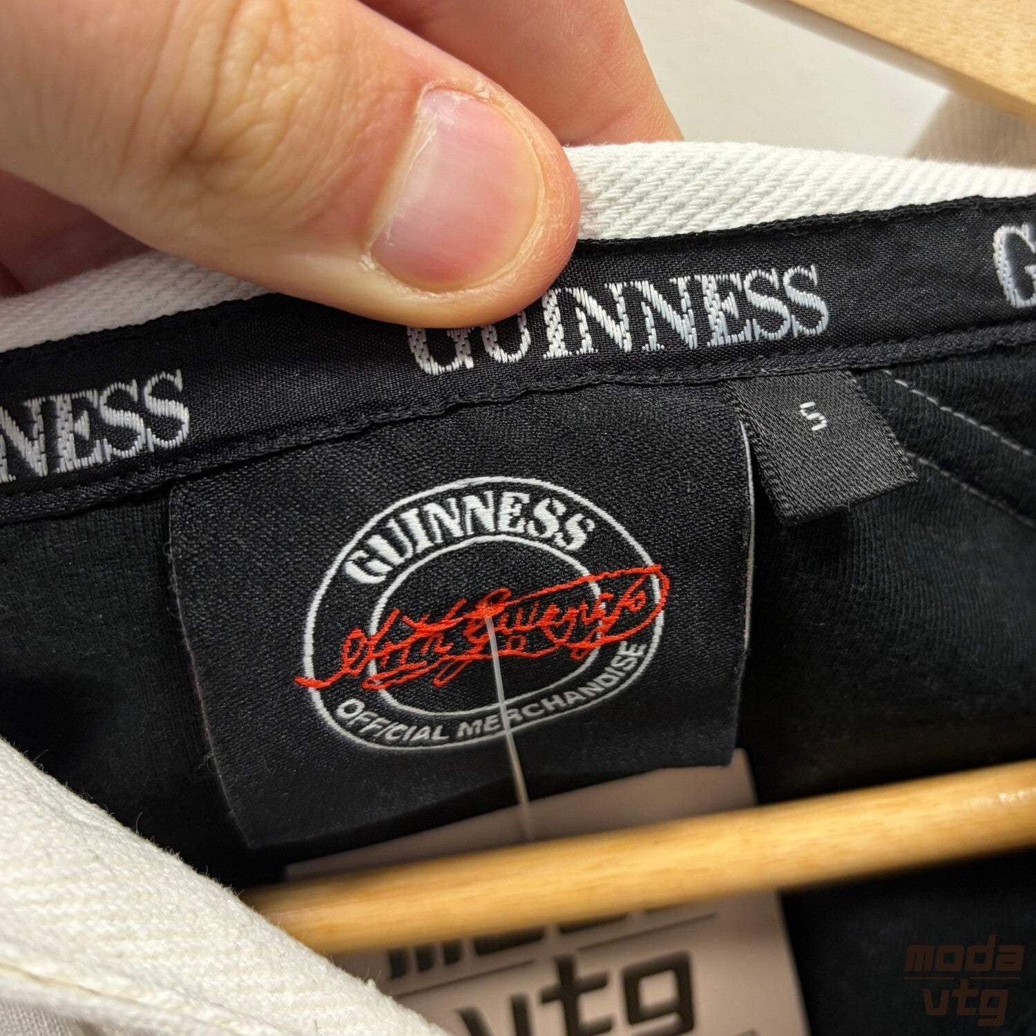 Vintage Y2K Guinness Rugby Polo Black White Small Retro Unisex