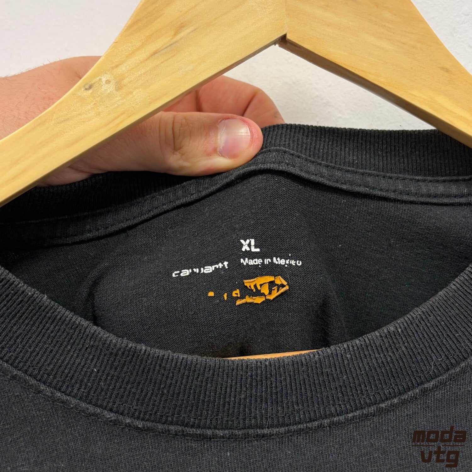 Vintage Y2K Carhartt T-Shirt Black XL Retro Unisex Long Sleeve