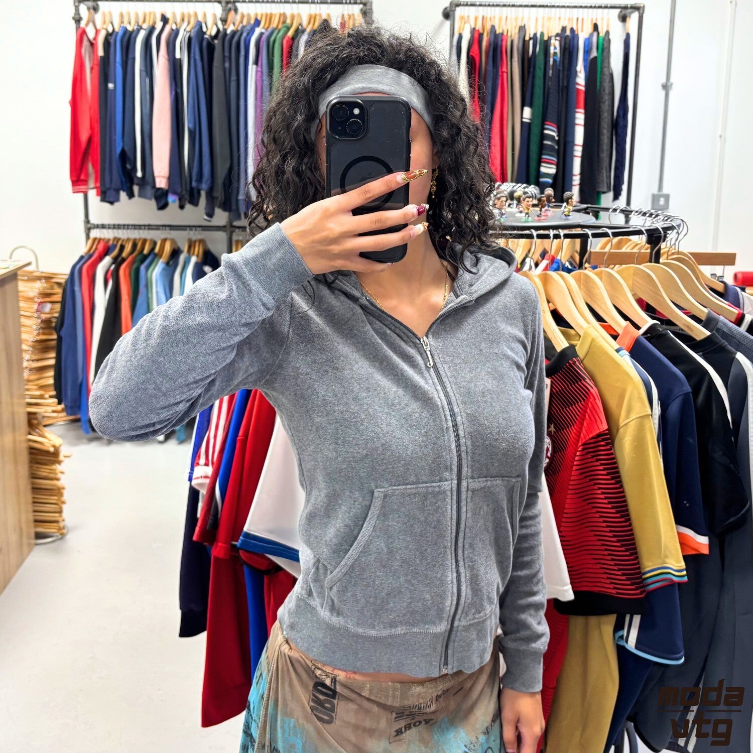 Vintage Y2K Juicy Couture Hoodie Grey Women’s Small Retro