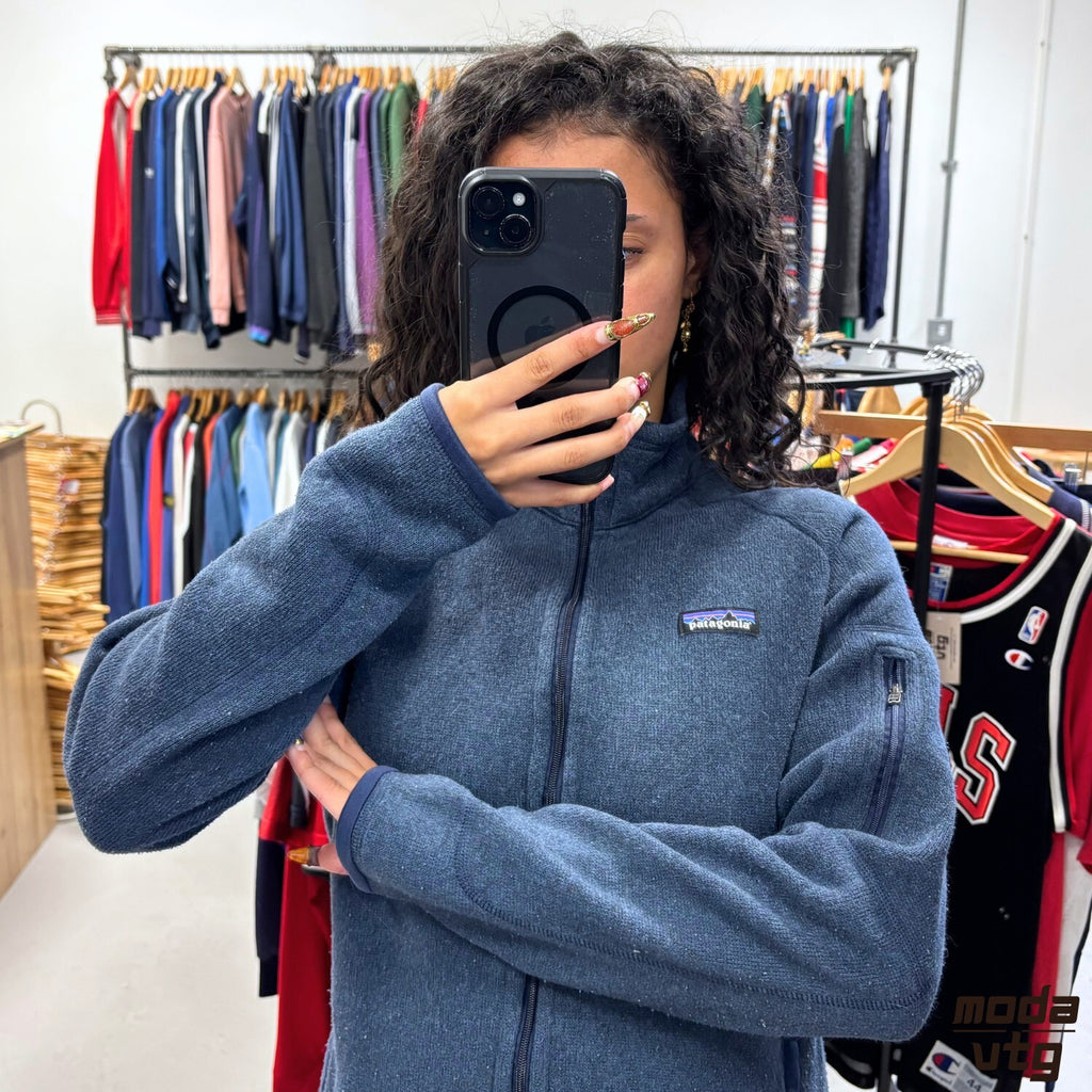Vintage Y2K Patagonia Fleece Blue Small Retro Unisex