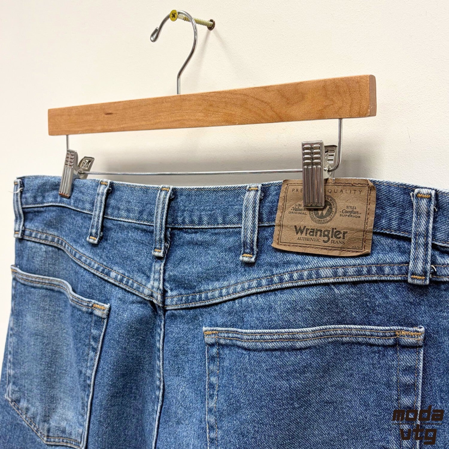 Wrangler Jorts Blue Mens 36 Vintage Denim Shorts Workwear Baggy Y2K Retro