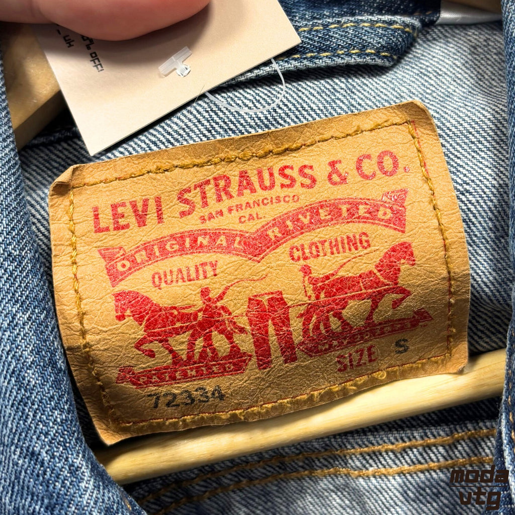 Levis Denim Jacket Blue Small Trucker Vintage Y2K Retro Workwear Unisex