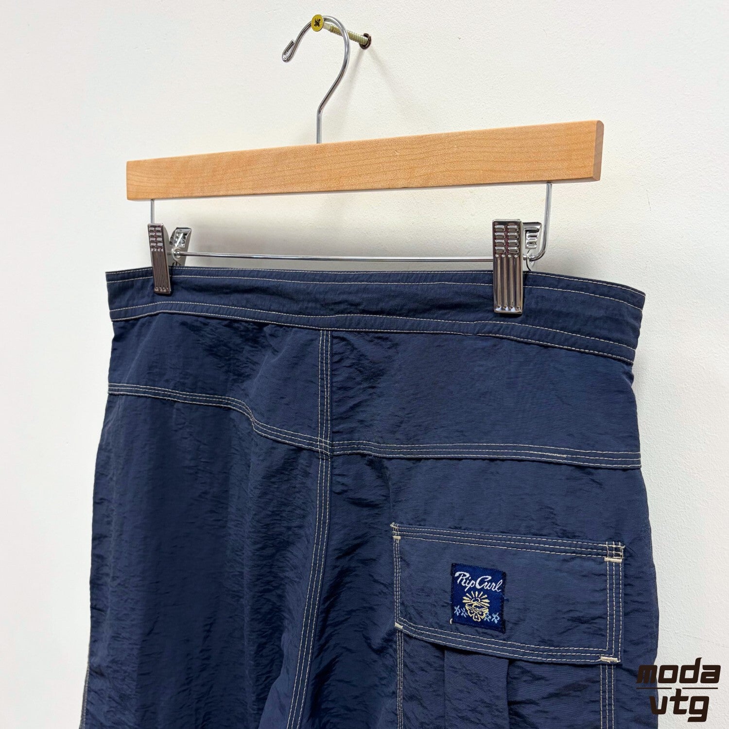 Vintage Y2K Rip Curl Shorts Navy Medium Retro Suftwear Baggy