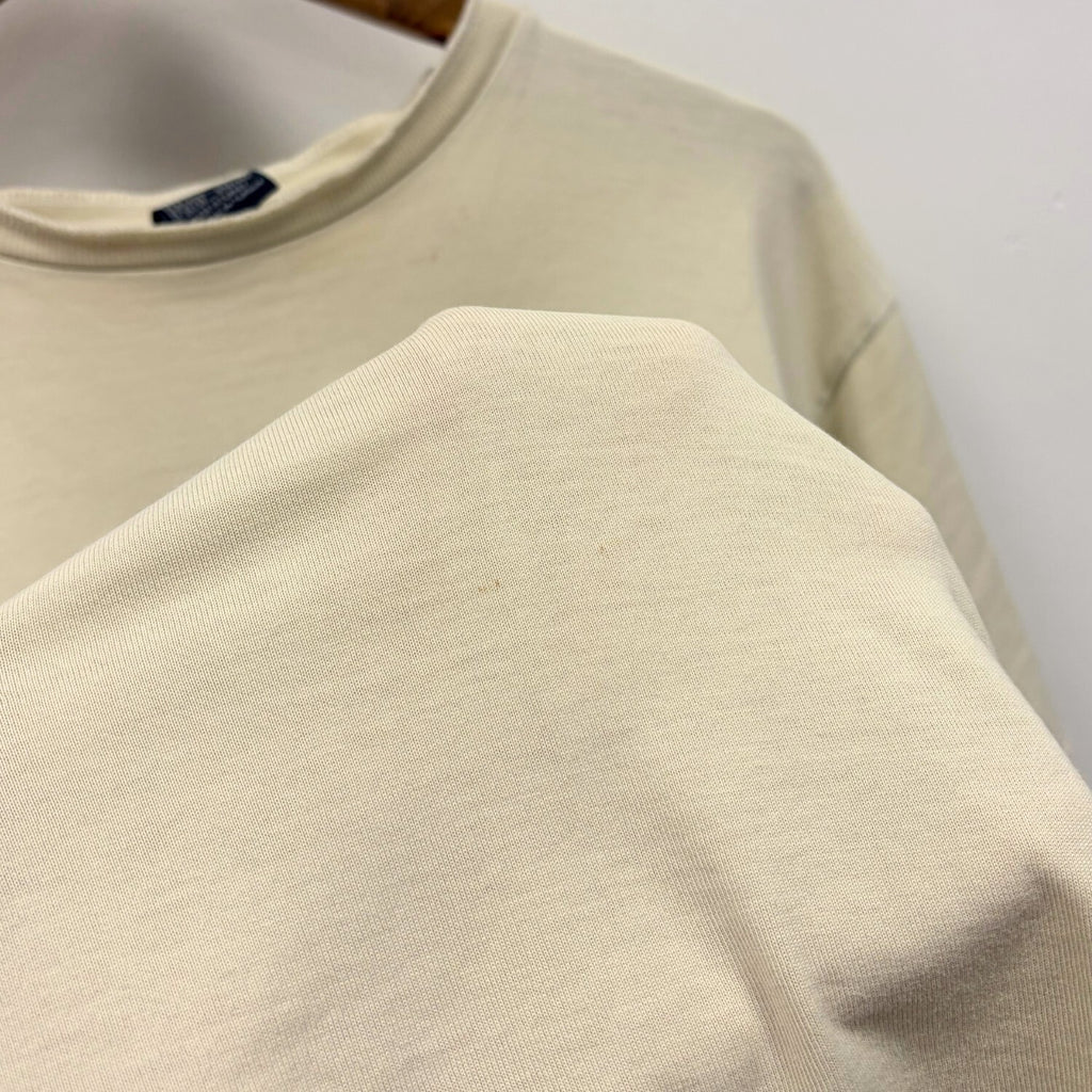 Vintage Y2K Nike T-Shirt Beige Large Retro Unisex Summer